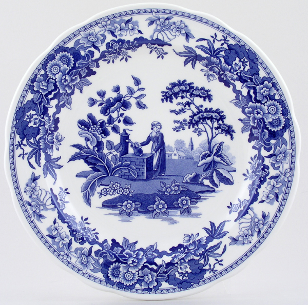 Dresser Plate Girl At Well